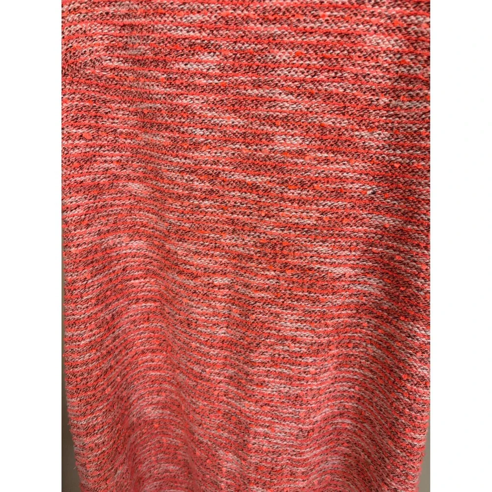 Piperlime Collection Women Coral Tweed Short Sleeve Shift Dress Sz S Exposed Zip